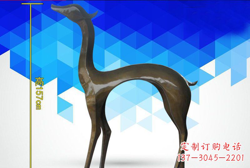 宁波铜质雕刻小鹿雕