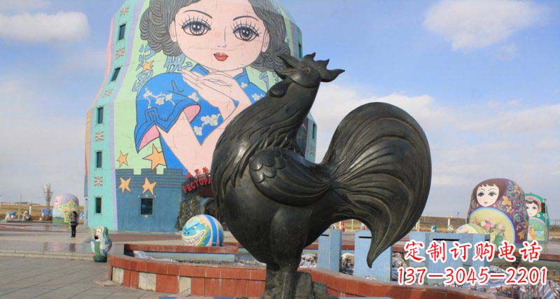 宁波艺术精美的公鸡雕塑