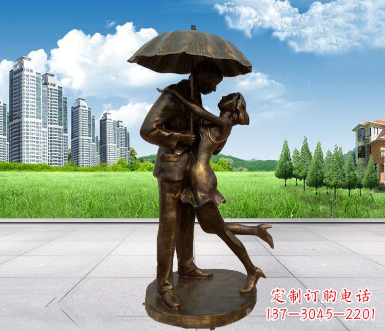 宁波情侣铜雕,浪漫定制
