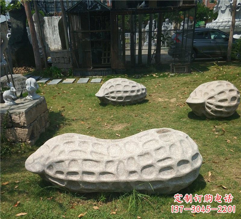 宁波精美大理石花生雕塑