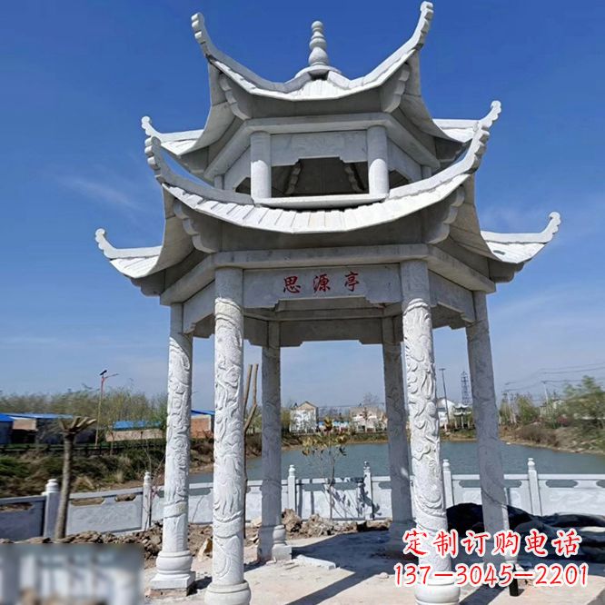 宁波公园大理石凉亭