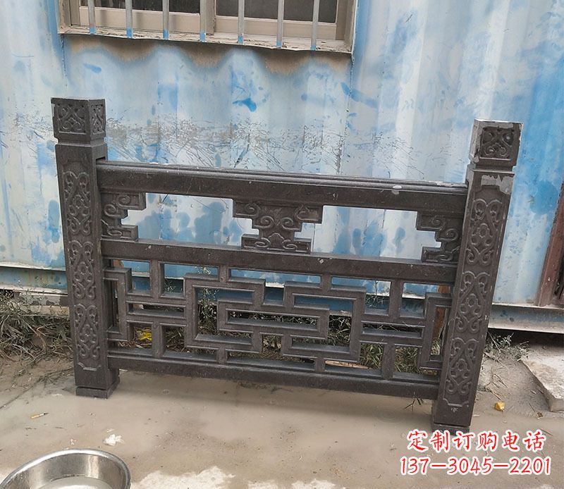 宁波集乐馆大理石栏板雕塑