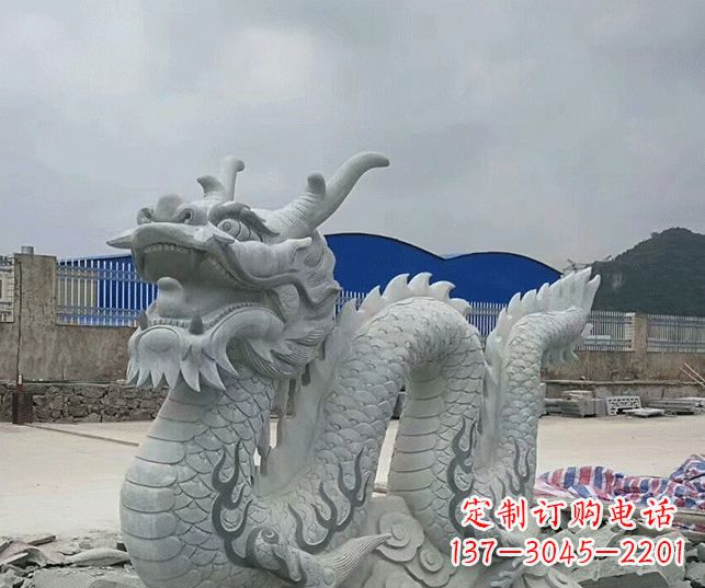 宁波大理石生肖龙景观石雕