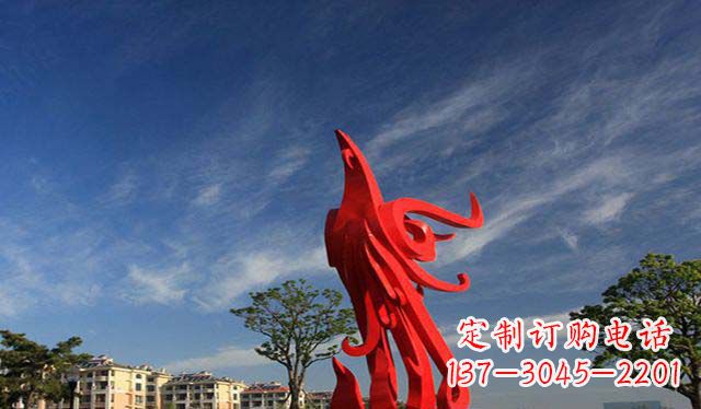 宁波精美不锈钢凤凰雕塑