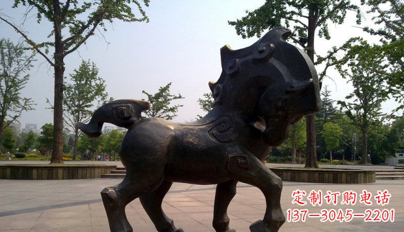 宁波中领雕塑灵动小马铜雕