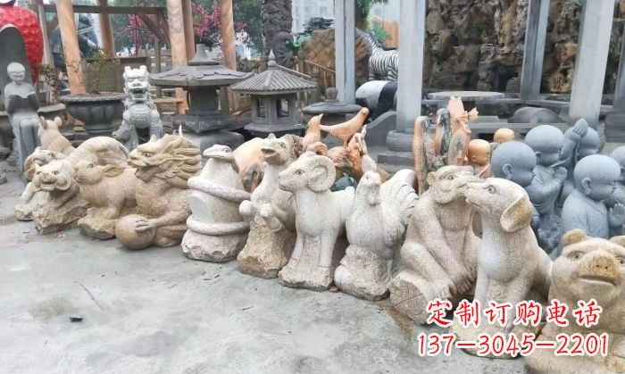 宁波十二生肖动物雕塑