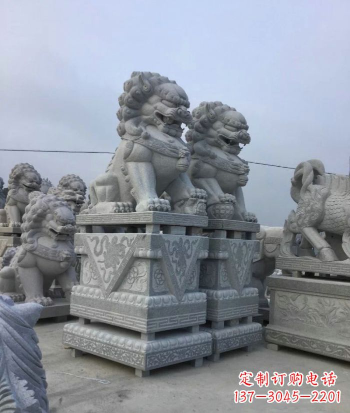 宁波大理石狮子石雕