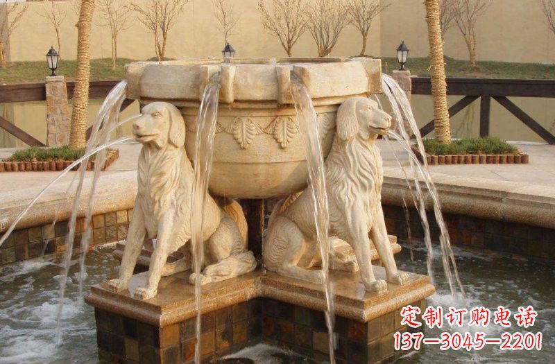 宁波喷泉狗石雕