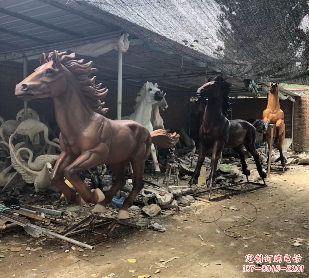 宁波精美马头铜雕塑