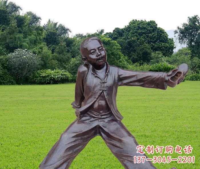 宁波优雅动人的儿童铜雕