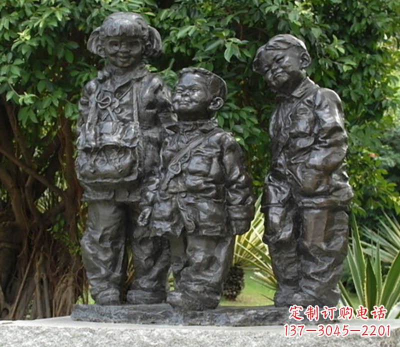 宁波中领雕塑可爱儿童铜雕欣赏