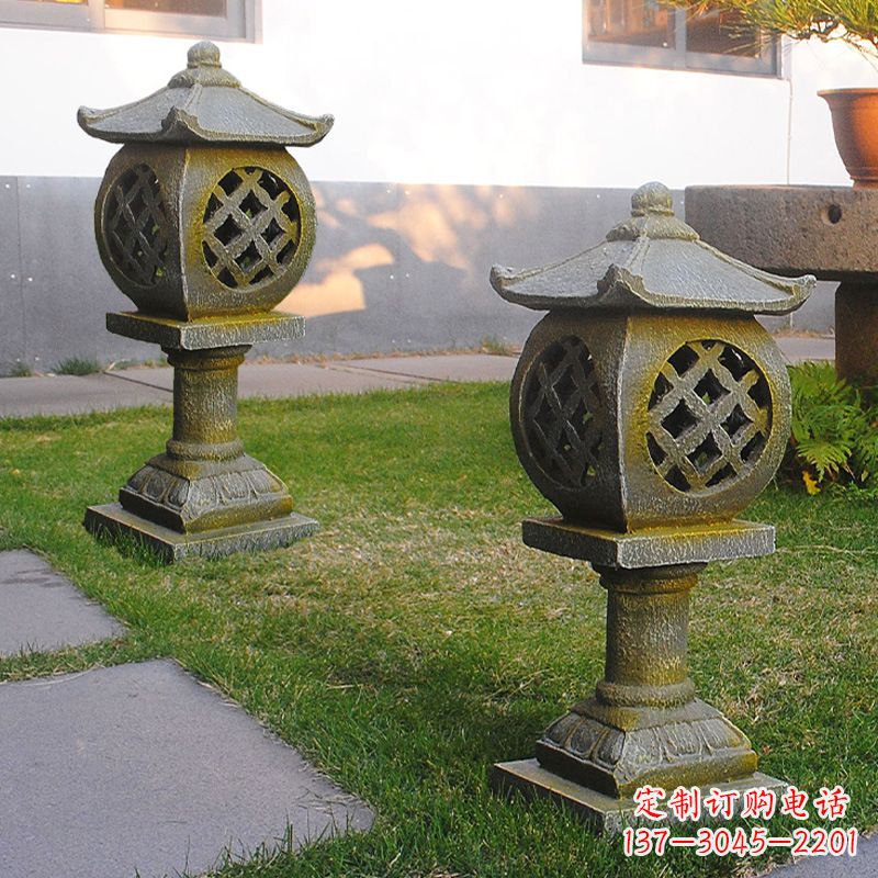 宁波精美仿古石灯笼雕塑