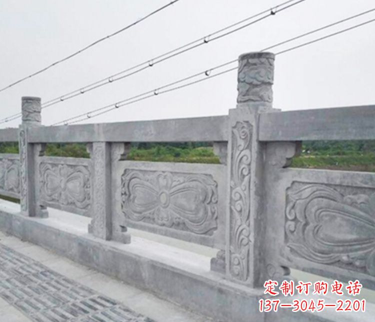 宁波公园仿古石栏板景观石雕 (5)