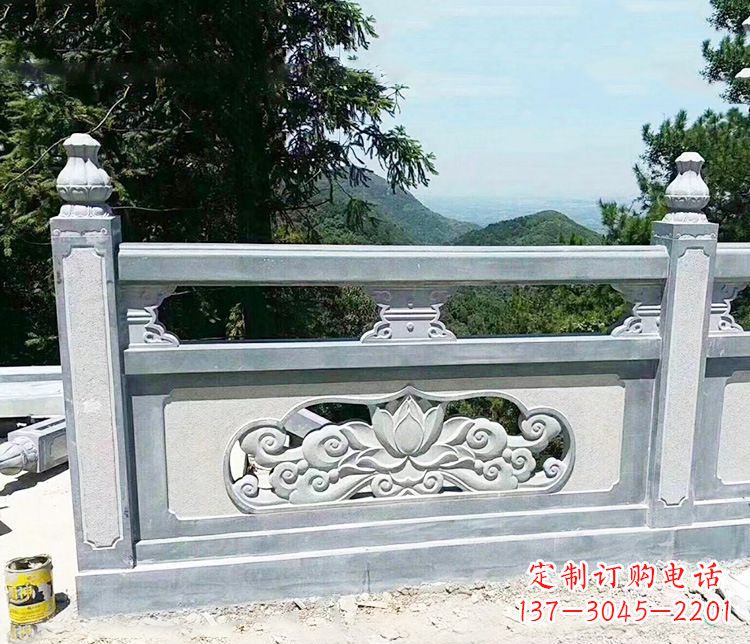 宁波公园仿古石栏板景观石雕 (8)