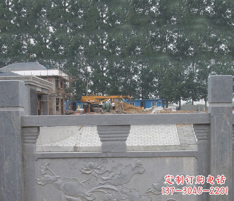 宁波公园仿古石栏板景观石雕 (9)