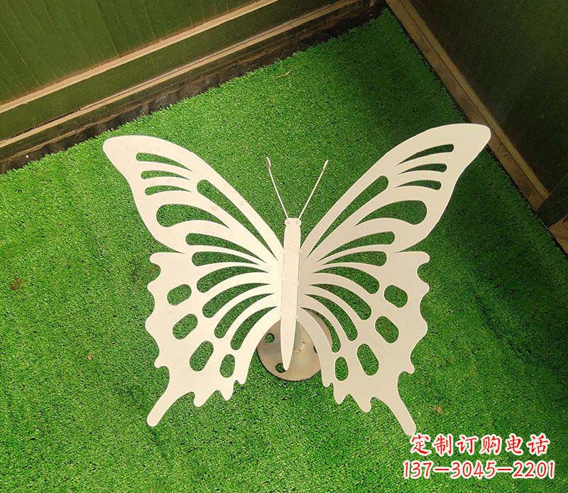 宁波公园仿真蝴蝶不锈钢雕塑