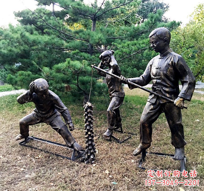 宁波优雅精致的儿童铜雕