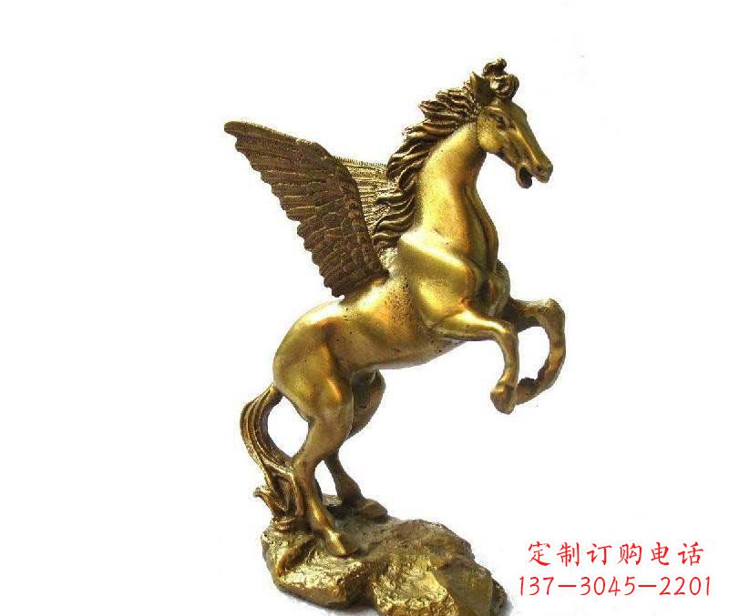 宁波公园飞马动物铜雕