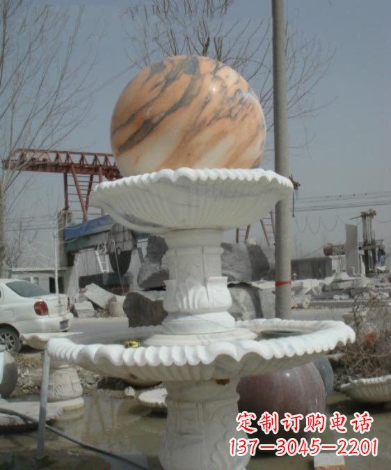 宁波公园风水球石雕