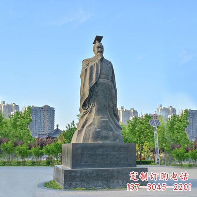 宁波荣耀隋文帝 杨坚青石雕塑