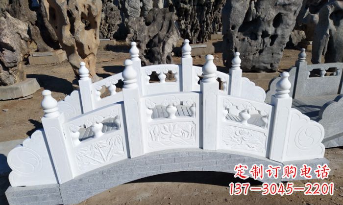 宁波手工雕刻的汉白玉拱桥雕塑