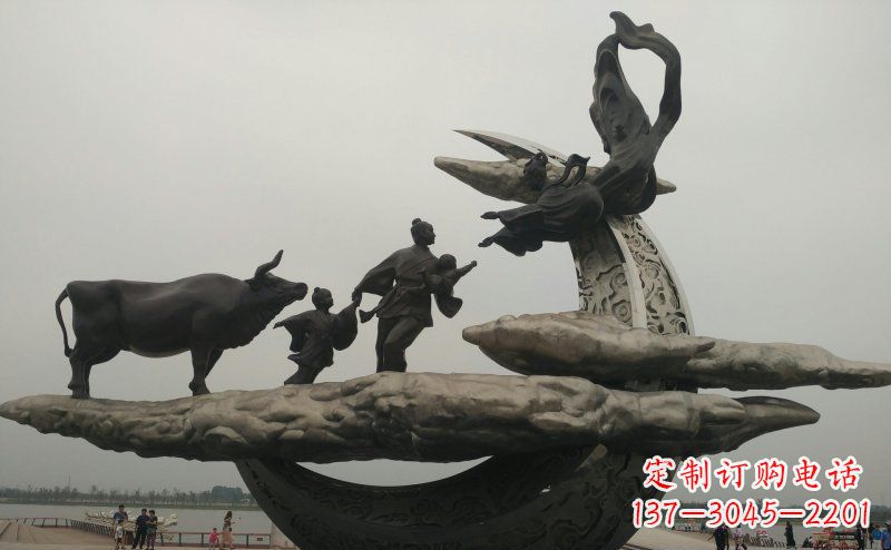 宁波非凡爱恋不锈钢牛郎织女雕塑