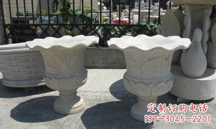 宁波大理石花盆雕塑