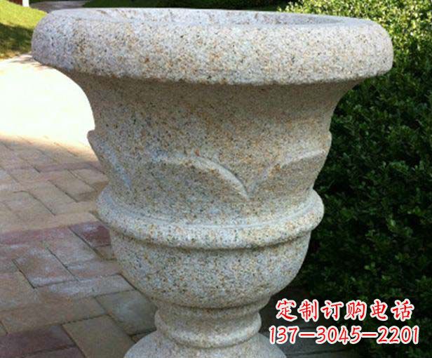 宁波大理石花盆石雕,为您的景观添色彩