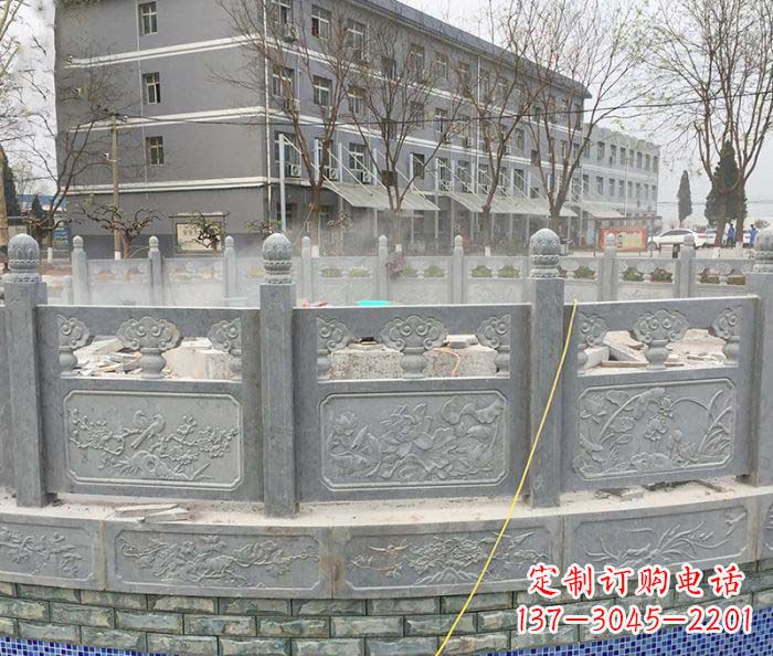 宁波公园景观大理石栏板雕塑