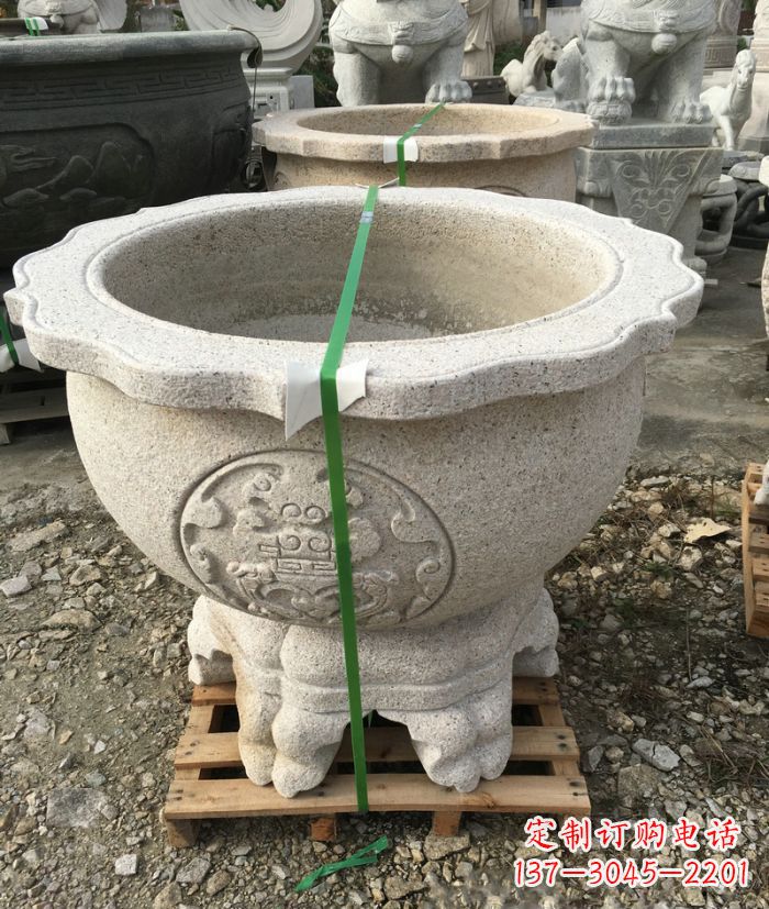 宁波高品质大理石水缸雕塑
