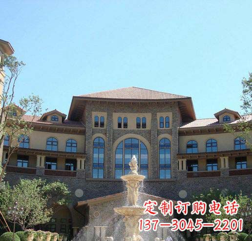 宁波定制欧式古典喷泉大理石雕塑