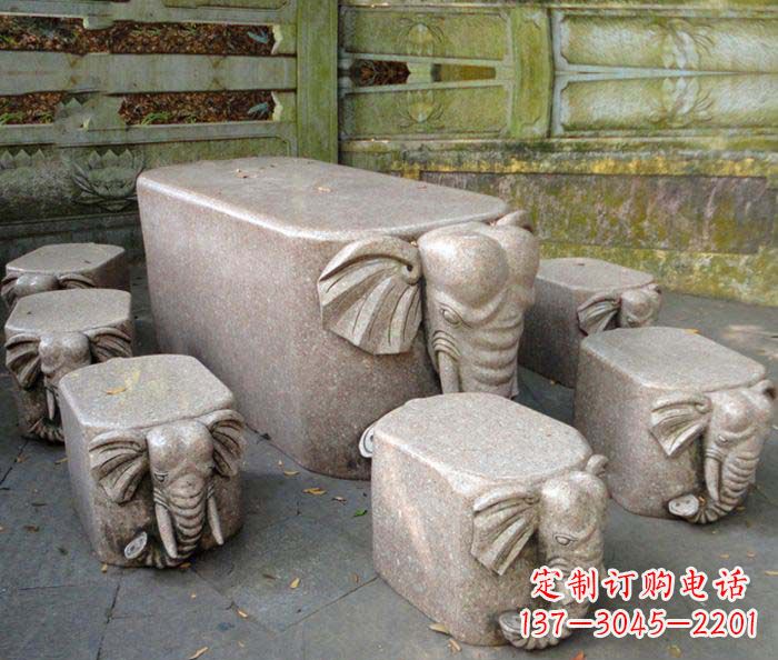 宁波精美小象大理石雕塑