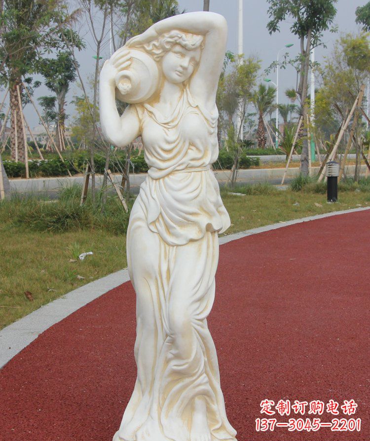 宁波公园景观汉白玉仕女石雕