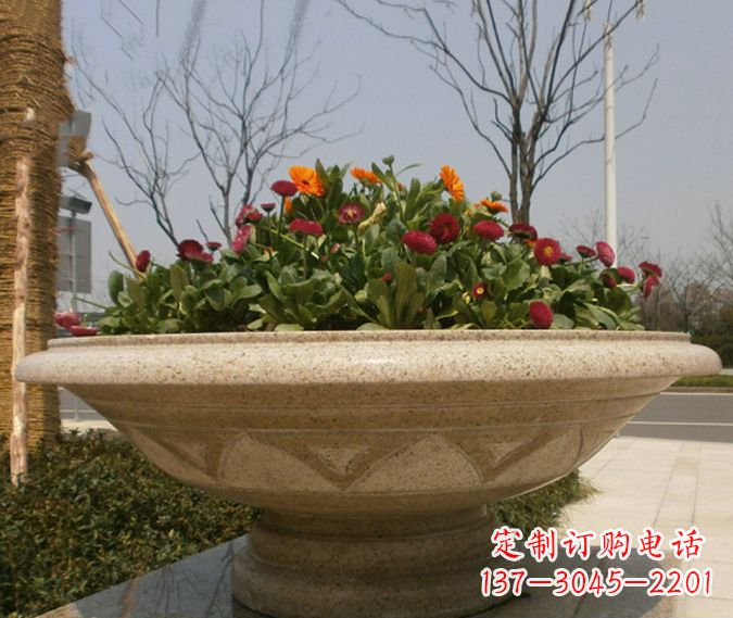 宁波中领雕塑花盆石雕