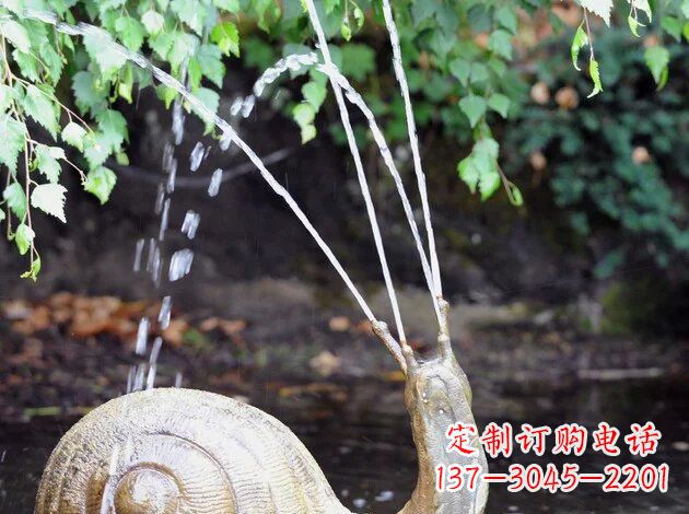 宁波中领雕塑精美的蜗牛铜雕塑