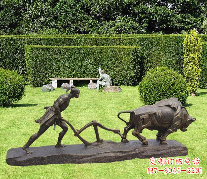 宁波古典风格牛雕塑,新时代艺术装点