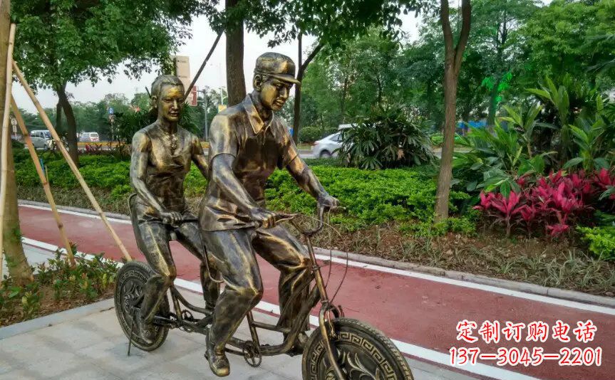 宁波集休闲、健身、艺术於一体的自行车雕塑
