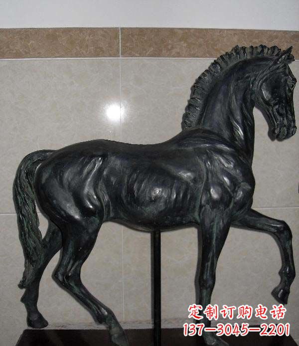 宁波马动物铜雕景观雕塑
