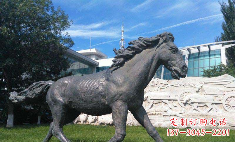 宁波马动物铜雕塑