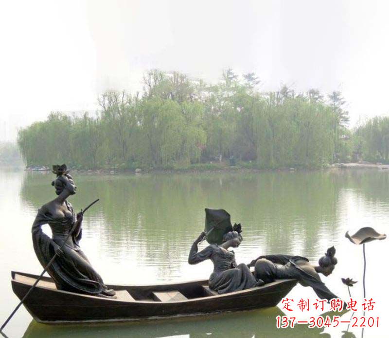宁波百年静静秀—美女铜雕