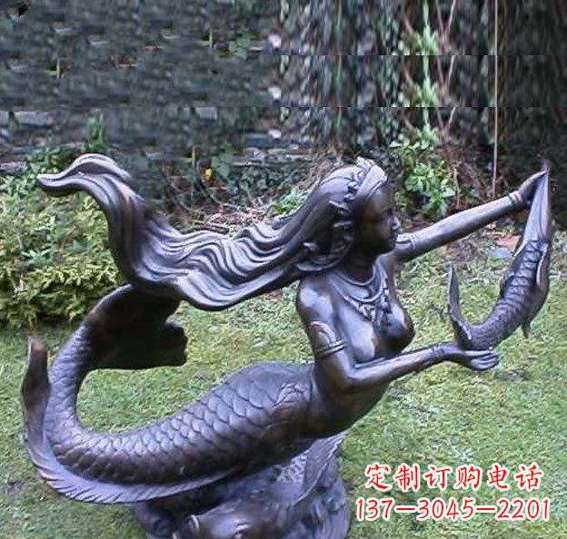 宁波美人鱼铜雕，精美传情