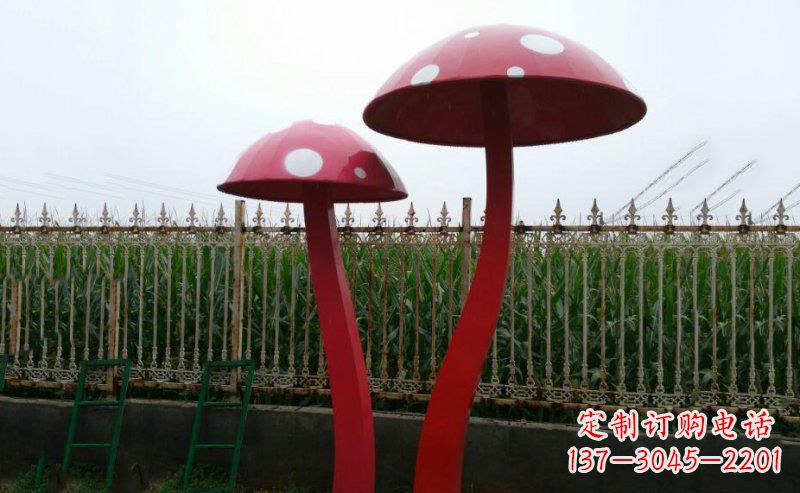 宁波精致蘑菇不锈钢雕塑