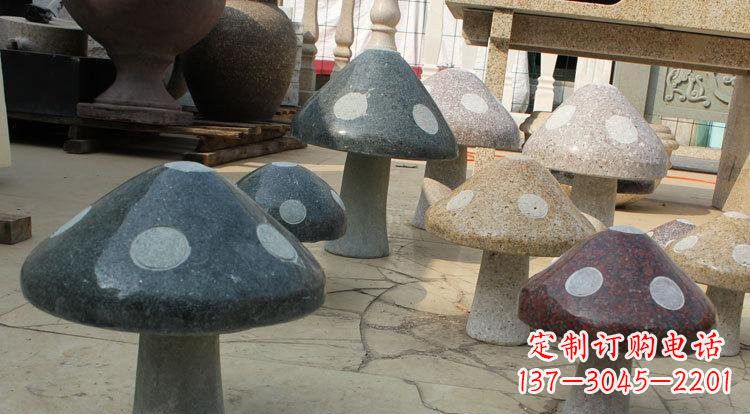 宁波别具特色的蘑菇石雕