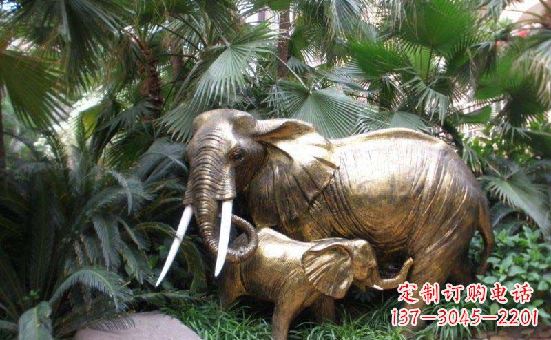 宁波中领雕塑-大象铜雕定制