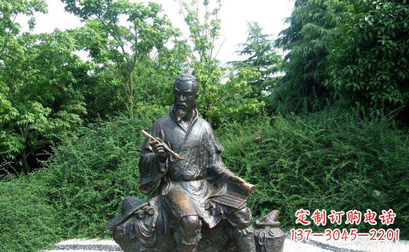 宁波传统风情渔翁铜雕