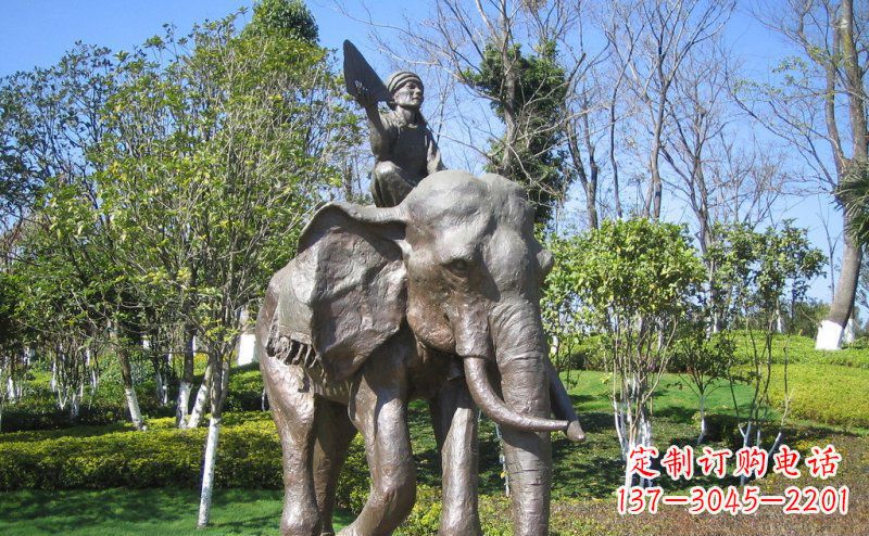 宁波 令人惊叹的大象铜雕塑