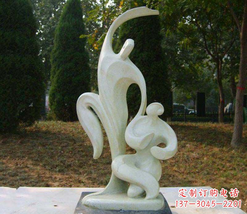 宁波恒久之爱公园情侣抽象人物雕塑