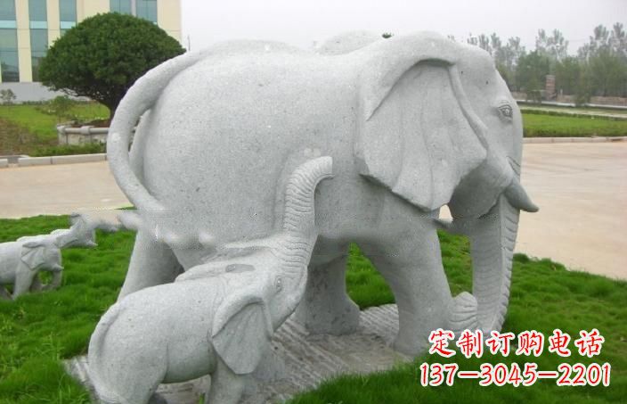 宁波传神静谧的大象石雕