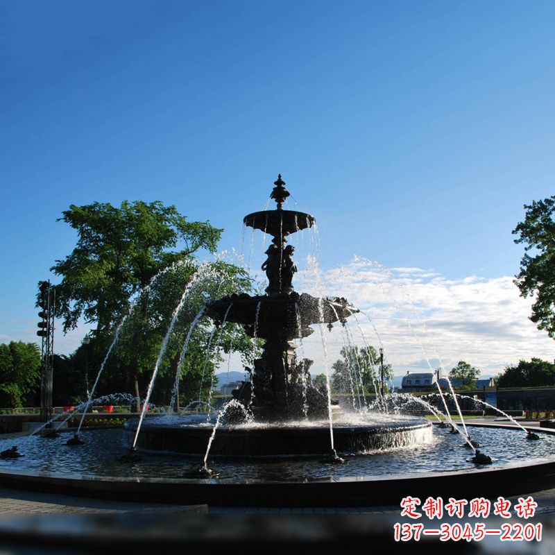 宁波公园石雕喷泉水景雕塑