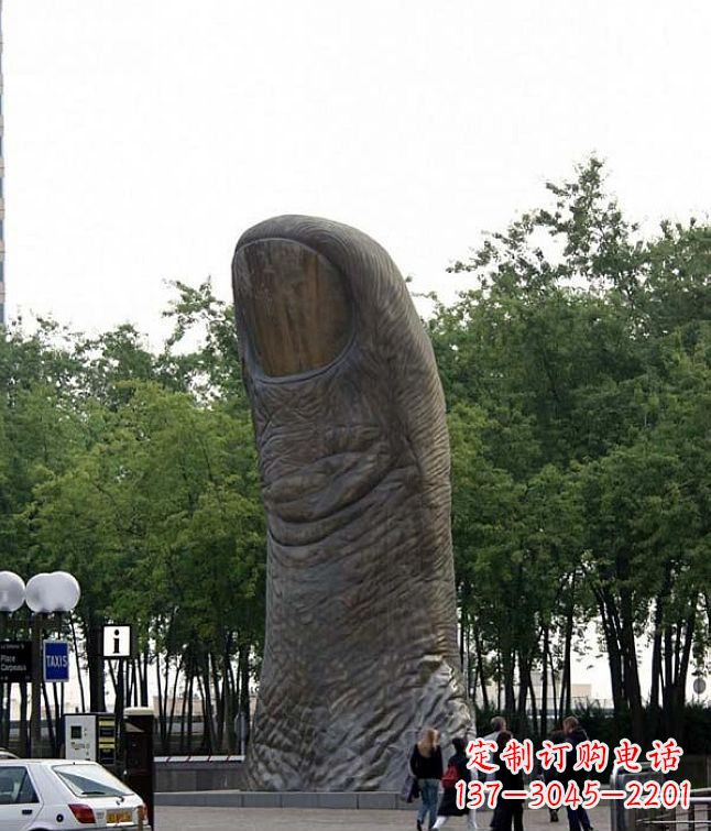 宁波中领雕塑大拇指铜雕竖立景观